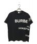 BURBERRY（バーバリー）の古着「ホースフェリープリント オーバーサイズ Tシャツ」｜ブラック