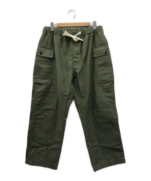 POST O'ALLS（ポストオーバーオールズ）POST O'ALLS (ポストオーバーオールズ) E-Z WALKABOUT Pants オリーブ サイズ:XLの古着・服飾アイテム