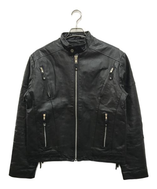 wilsons leather（ウィルソンズレザー）wilsons leather (ウィルソンズレザー) シングルライダースジャケット ブラック サイズ:Sの古着・服飾アイテム