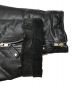 中古・古着 wilsons leather (ウィルソンズレザー) シングルライダースジャケット ブラック サイズ:S：5800円