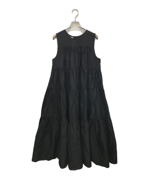 CO（コー）CO (コー) ティアードワンピース ブラック サイズ:Mの古着・服飾アイテム