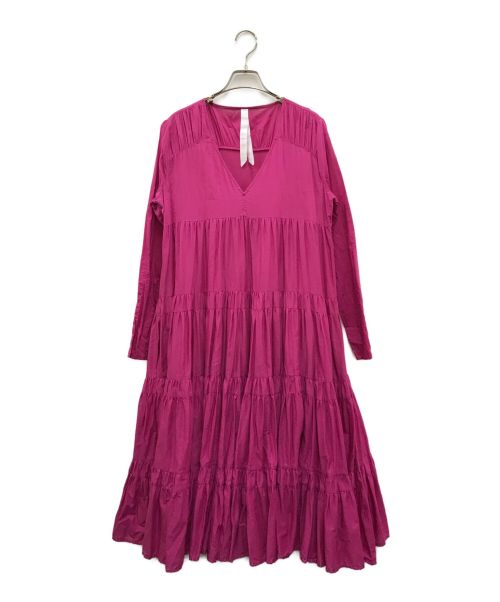 merlette（マーレット）merlette (マーレット) Rodasティアードワンピース ピンク サイズ:Sの古着・服飾アイテム