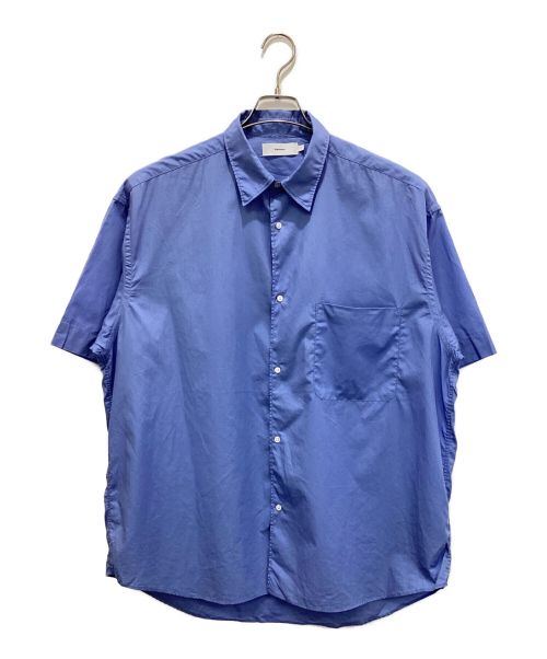 Graphpaper（グラフペーパー）Graphpaper (グラフペーパー) BROAD OVERSIZED S/S SHIRT（ブロードオーバーサイズS/Sシャツ） ブルー サイズ:FREEの古着・服飾アイテム