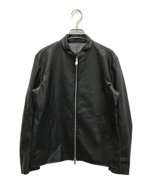 SHIPS（シップス）SHIPS (シップス) Synthetic Leather シングル ライダースジャケット ブラック サイズ:Sの古着・服飾アイテム