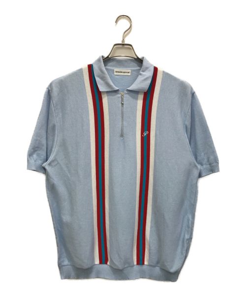 Cabaret Poval（キャバレーポバール）Cabaret Poval (キャバレーポバール) Sheraton Polo Shirt ブルー サイズ:XLの古着・服飾アイテム