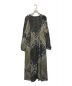 sara mallika (サラマリカ) Cotton Block Pattern Dress　コットン ブロックパターン ドレス ブラック×ベージュ サイズ:L：12800円