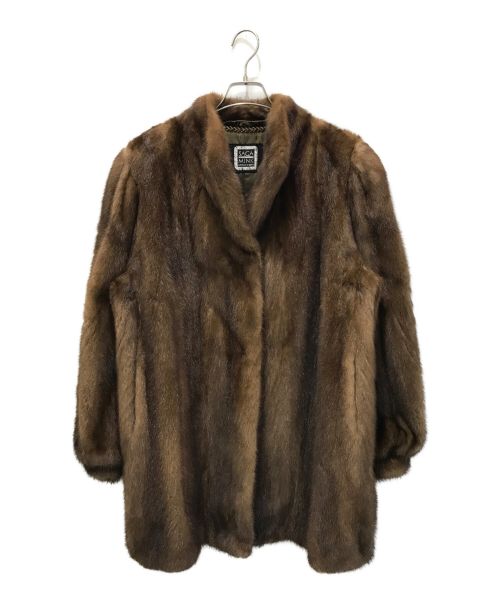 SAGA MINK（サガミンク）SAGA MINK (サガミンク) ファーコート ブラウン サイズ:１５の古着・服飾アイテム
