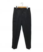 H BEAUTY&YOUTH）の古着「WORSTED GENTLE TAPERED PANTS」｜ブラック