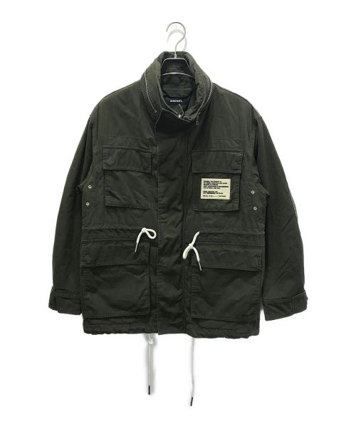 DIESEL（ディーゼル）DIESEL (ディーゼル) ミリタリージャケット オリーブ サイズ:XSの古着・服飾アイテム