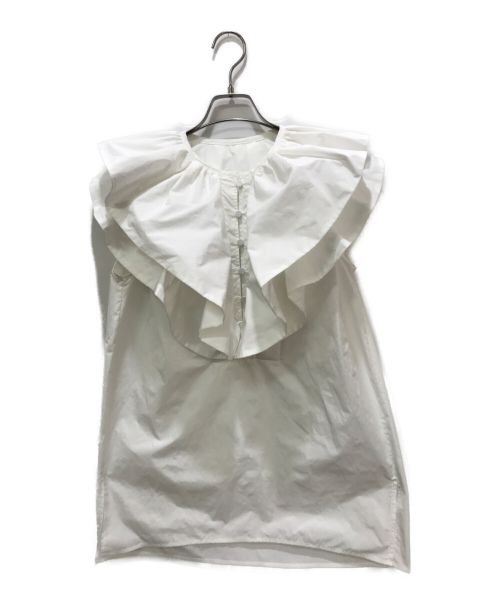 machatt（マチャット）machatt (マチャット) メモリーラッフルブラウス ホワイト サイズ:FREEの古着・服飾アイテム