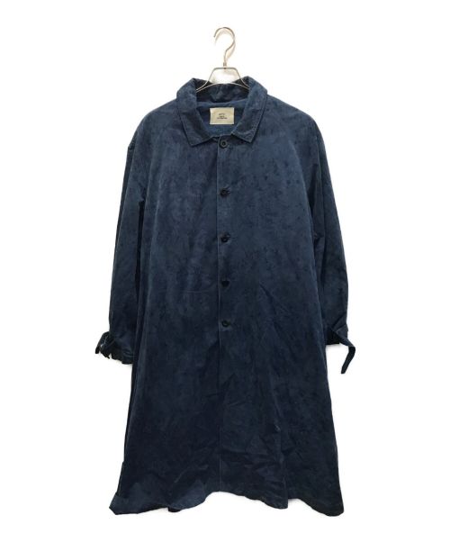 OUTIL（ウティ）OUTIL (ウティ) インディゴムラ染めコート ブルー サイズ:2の古着・服飾アイテム