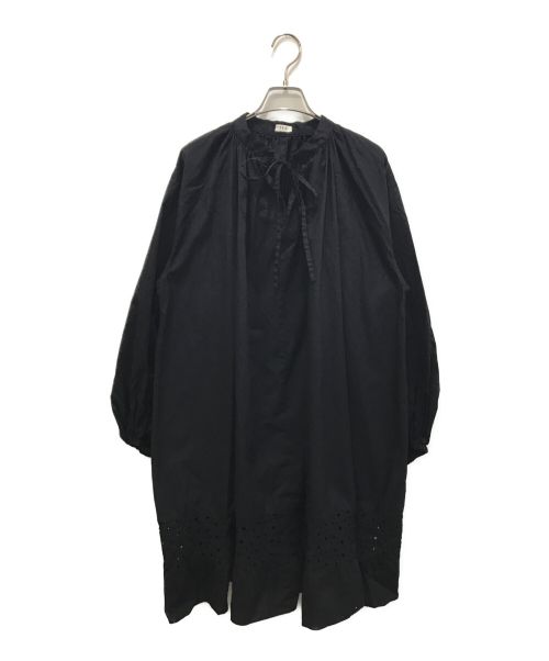 SEA（シー）SEA (シー) ブロードアイレットレーススモックドレス ワンピース ブラック サイズ:FREEの古着・服飾アイテム