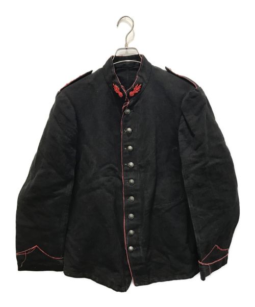 French（フレンチ）French (フレンチ) リネンファイヤーマンジャケット ブラック サイズ:表記無しの古着・服飾アイテム