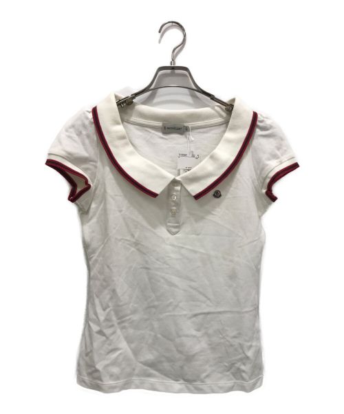 MONCLER（モンクレール）MONCLER (モンクレール) ポロシャツ ホワイト サイズ:XSの古着・服飾アイテム