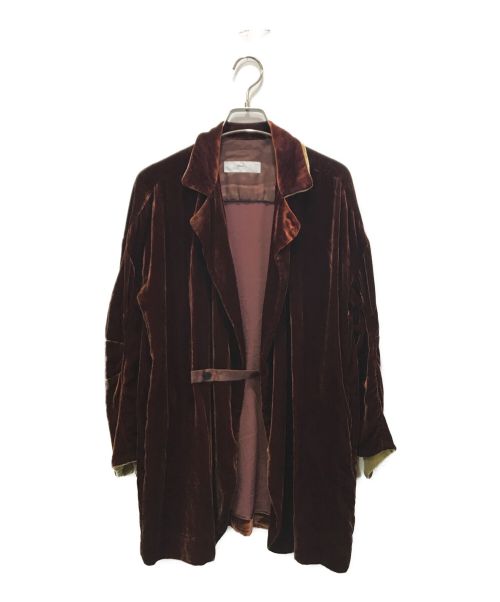 TOGA PULLA（トーガ プルラ）TOGA PULLA (トーガ プルラ) Velvet Shirt ブラウン サイズ:36の古着・服飾アイテム