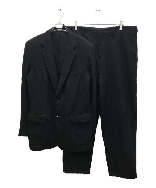 Yohji Yamamoto pour homme（ヨウジヤマモト プールオム）Yohji Yamamoto pour homme (ヨウジヤマモト プールオム) ウールセットアップスーツ ブラック サイズ:3の古着・服飾アイテム