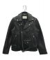 beautiful people（ビューティフルピープル）の古着「vintage leather riders jacket」｜ブラック