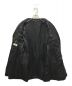 HERMES (エルメス) レザーエポレットコットンウールコート ブラック サイズ:50：59800円