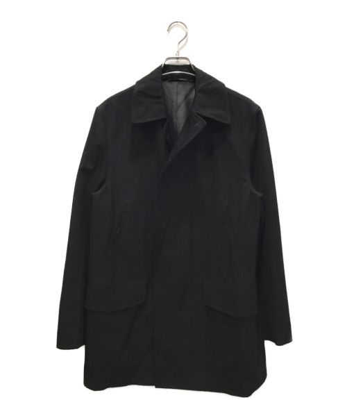 HERMES（エルメス）HERMES (エルメス) 裏地ラムレザーウールコート ブラック サイズ:46の古着・服飾アイテム