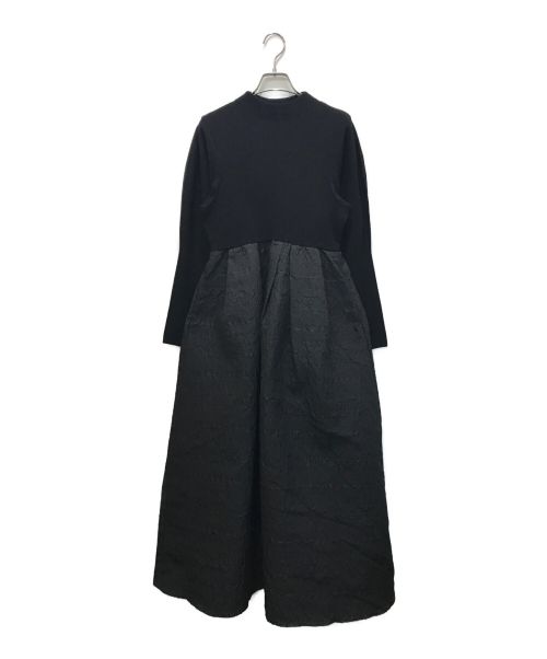 ELENDEEK（エレンディーク）ELENDEEK (エレンディーク) タックボリュームワンピース ブラック サイズ:2の古着・服飾アイテム