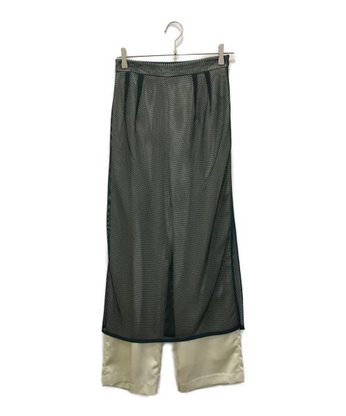 CLANE（クラネ）CLANE (クラネ) LAYERED MESH SKIRT グリーン サイズ:1の古着・服飾アイテム