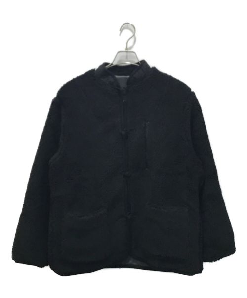 THE CONVENI（ザ・コンビニ）THE CONVENI (ザ・コンビニ) BOA FLEECE CHINA JACKET（ボア フリース チャイナ ジャケット） ブラック サイズ:Mの古着・服飾アイテム