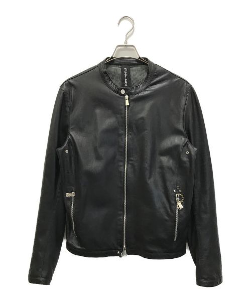DELAN（デラン）Delan (デラン) ラムレザーシングルライダースジャケット ブラック サイズ:50 未使用品の古着・服飾アイテム