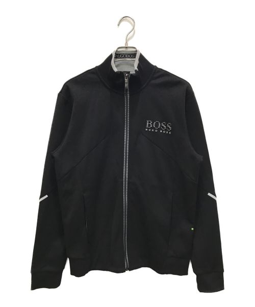 HUGO BOSS（ヒューゴ ボス）HUGO BOSS (ヒューゴ ボス) ジップアップジャケット ブラック サイズ:Mの古着・服飾アイテム