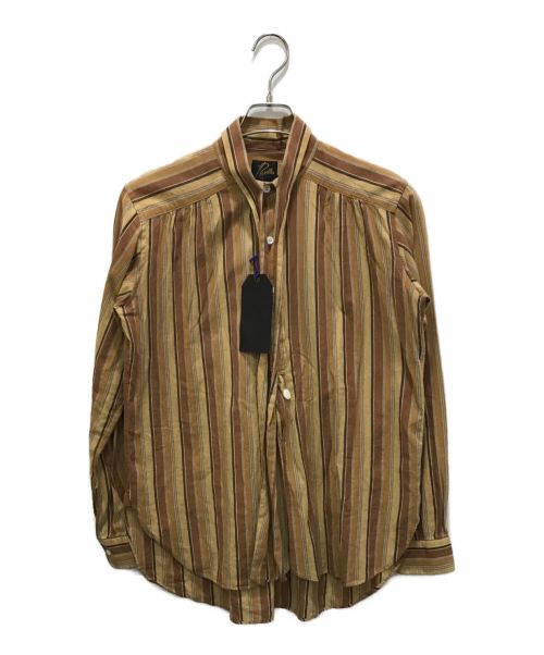 Needles（ニードルズ）Needles (ニードルズ) Ascot Collar EDW Shirt（アスコットカラーEDWシャツ） ブラウン サイズ:XS 未使用品の古着・服飾アイテム