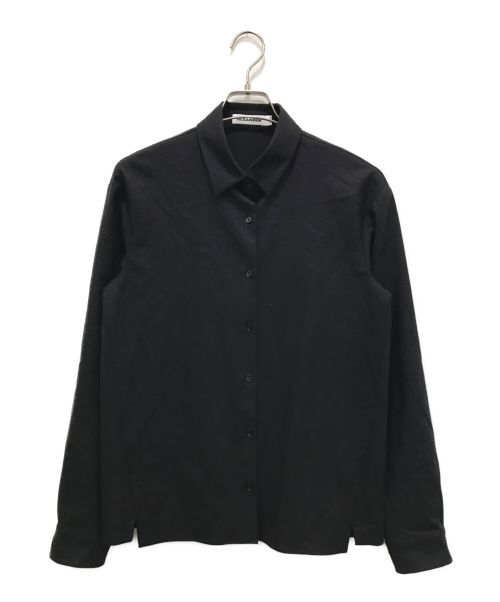 JIL SANDER（ジルサンダー）JIL SANDER (ジルサンダー) ウールシャツ ブラック サイズ:34の古着・服飾アイテム