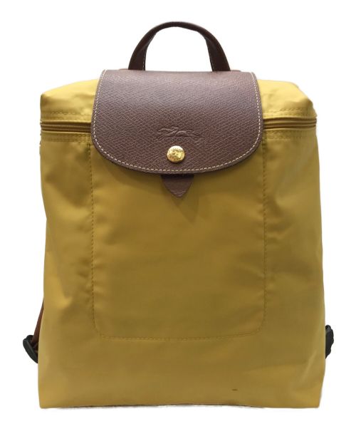 LONGCHAMP（ロンシャン）LONGCHAMP (ロンシャン) Le Pliage Backpack イエローの古着・服飾アイテム