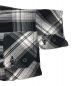 中古・古着 BURBERRY BLACK LABEL (バーバリーブラックレーベル) 襟ワイヤーホース刺繍チェックシャツ ブラック サイズ:2：5000円