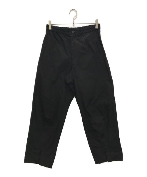 Y's（ワイズ）Y's (ワイズ) COTTON POPLIN HEM FASTENER PANTS ブラック サイズ:1の古着・服飾アイテム