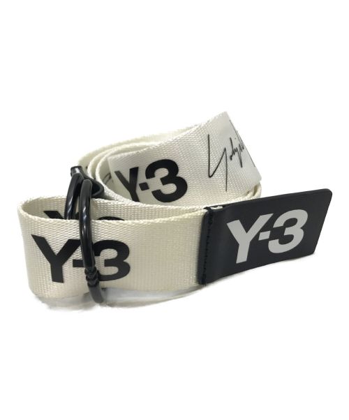 Y-3（ワイスリー）Y-3 (ワイスリー) リングベルト ブラック×ホワイト サイズ:Mの古着・服飾アイテム