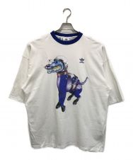 adidas (アディダス) KERWIN FROST (カーウィン・フロスト) Tシャツ ホワイト×ブルー サイズ:M