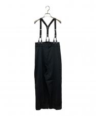 H BEAUTY&YOUTH (エイチ ビューティー&ユース) HIGH WAIST SUSPENDERS PANTS ブラック サイズ:UK6