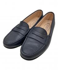 TOD'S (トッズ) コインローファー ネイビー サイズ:37