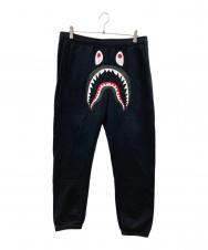 A BATHING APE (アベイシングエイプ) シャークスウェットパンツ ブラック サイズ:XL