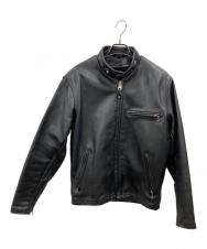 Schott (ショット) 641ファーライナー付きシングルライダースジャケット ブラック サイズ:38