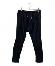 BALMAIN (バルマン) バイカースウェットパンツ ブラック サイズ:S