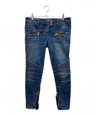 BALMAIN (バルマン) バイカーデニムパンツ インディゴ サイズ:38