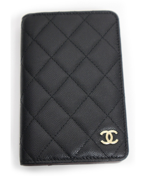 中古 古着通販 Chanel シャネル 手帳カバー ブラック ケース ギャランティーカード付 ブランド 古着通販 トレファク公式 Trefac Fashion