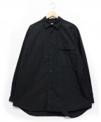 WISLOM（ウィスロム）の古着「ロングシャツ」｜ブラック