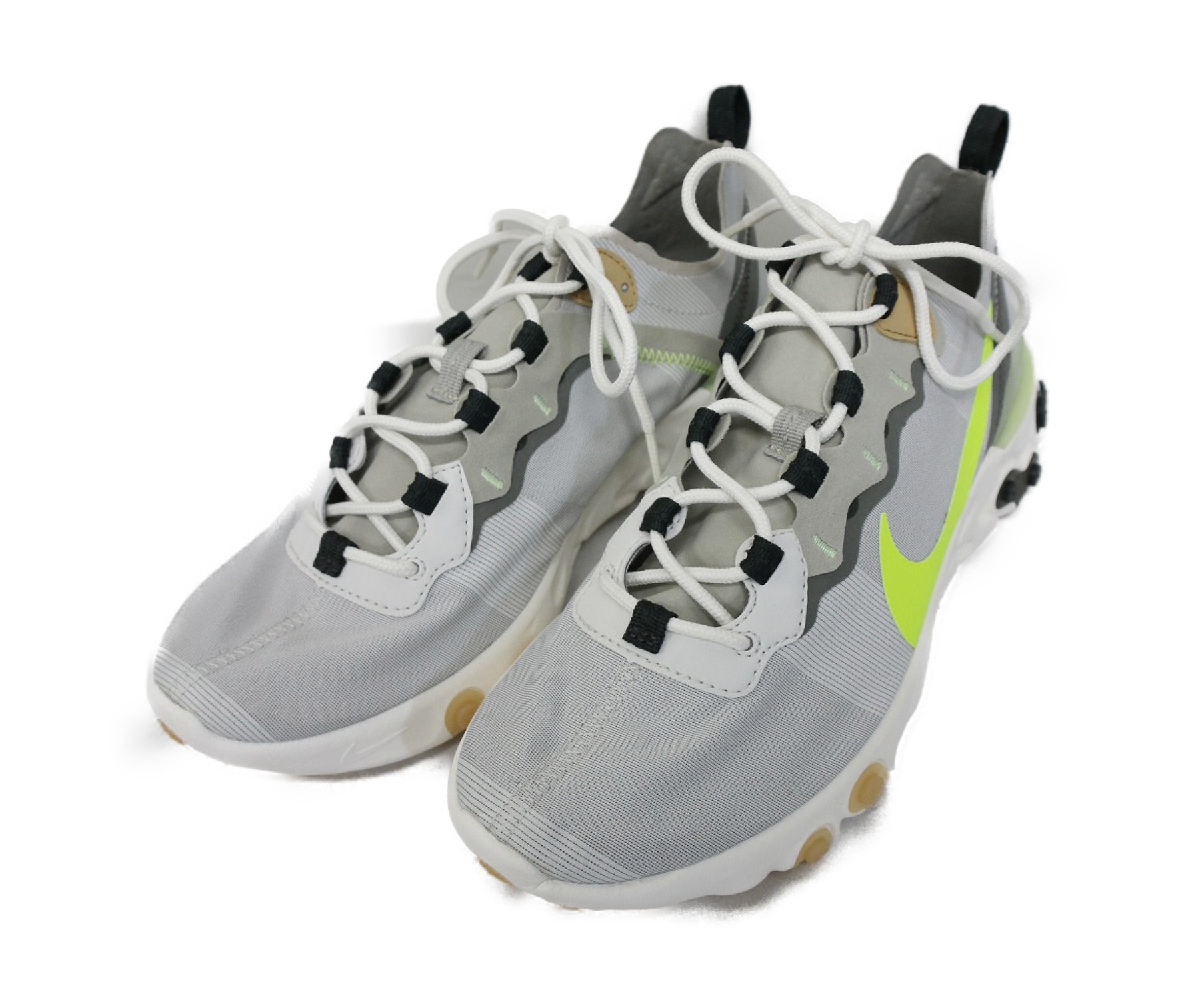 中古 古着通販 Nike ナイキ スニーカー グレー ライトグリーン サイズ 26 5 未使用品 React Element 55 ブランド 古着通販 トレファク公式 Trefac Fashion