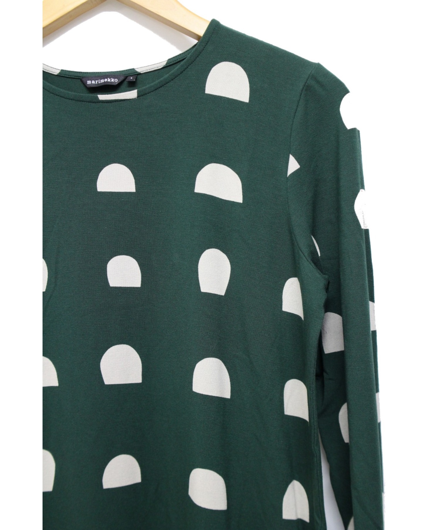 中古 古着通販 Marimekko マリメッコ イタリアテキスタイルジャージーワンピース グリーン サイズ S 参考定価28 000円 税 ブランド 古着通販 トレファク公式 Trefac Fashion