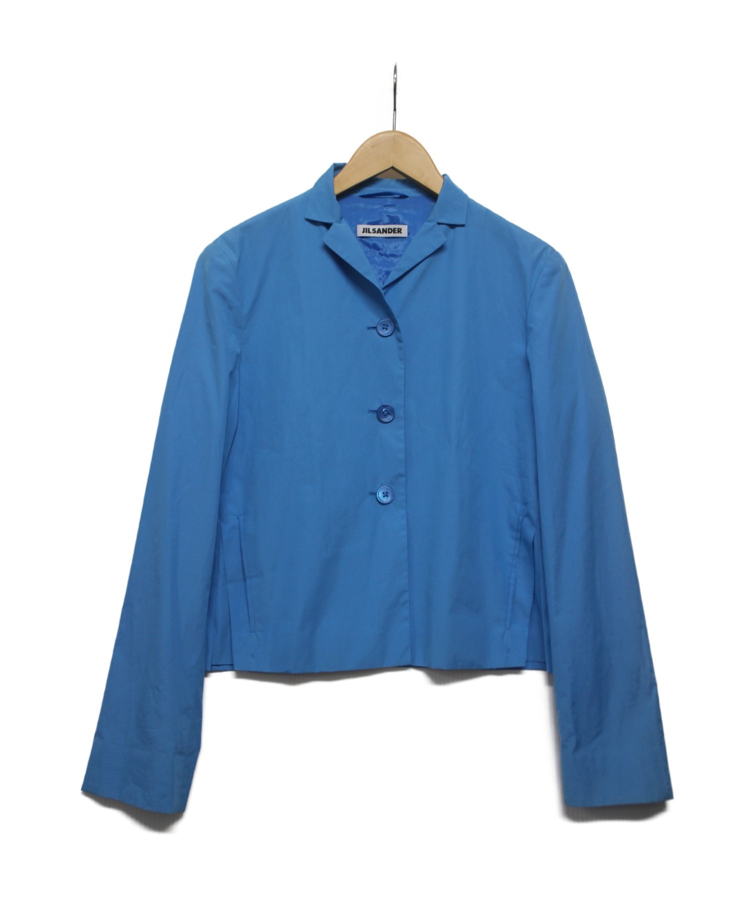 【中古・古着通販】JIL SANDER (ジルサンダー) オープンカラーシャツ ブルー サイズ:36｜ブランド・古着通販 トレファク公式