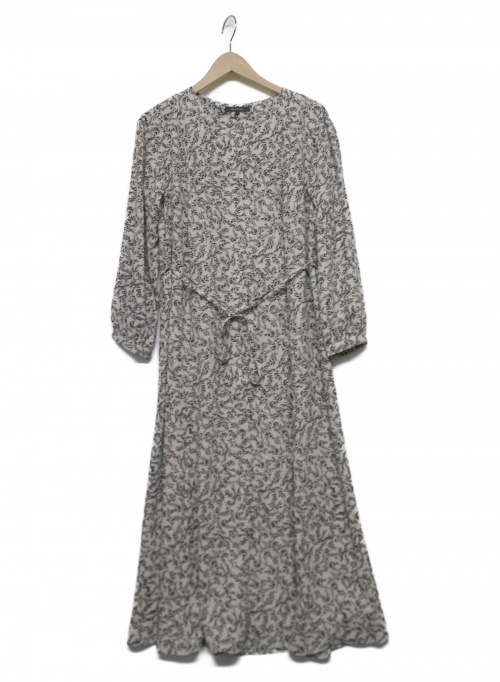 中古 古着通販 Reflect リフレクト サッシュ付き草花柄ワンピース ピンク ブラック サイズ 7 ブランド 古着通販 トレファク公式 Trefac Fashion