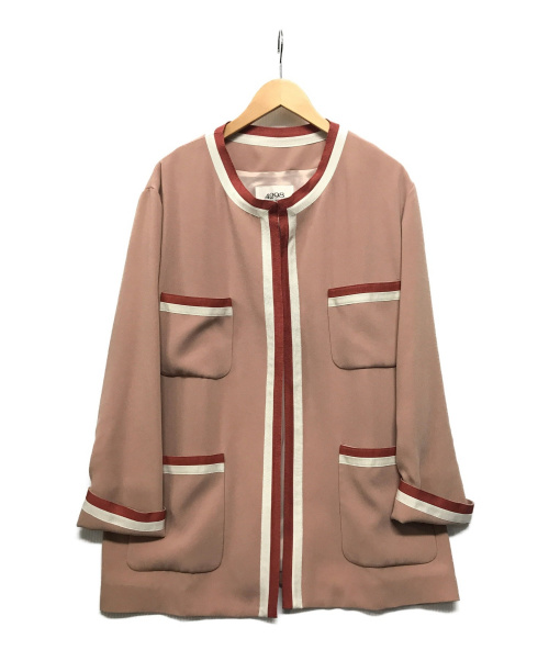 SHIZUKA KOMURO（シズカコムロ）SHIZUKA KOMURO (シズカコムロ) 4ポケットデザインジャケット ピンク サイズ:42の古着・服飾アイテム
