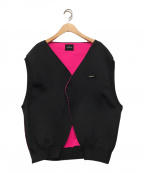 SYU.HOMME/FEMM（シュウ オム フェム）の古着「Reversible knit vest」｜ブラック