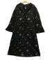 4298 SHIZUKA KOMURO（ヨンニキュウハチ シズカコムロ）の古着「フラワー刺繍ステンカラーコート」｜ブラック